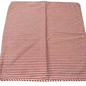 Pottery Barn red white stripe throw pillow covers linen blend 20x20 cottage core